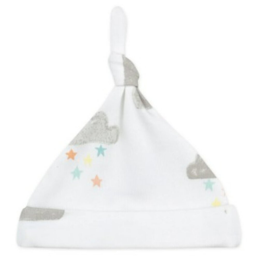 NWT. MAC & MOON Baby Neutral 3-Piece Organic Cotton Footed Set in Cloud Print - Picture 4 of 5